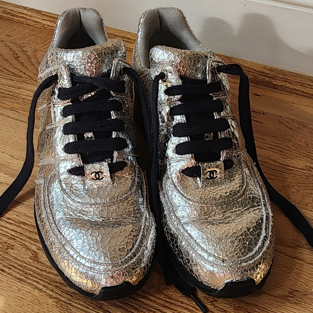 Authentic Leather Chanel Sneakers